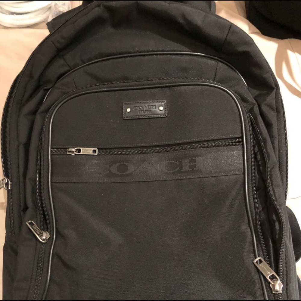 Coach Black Laptop Backpack